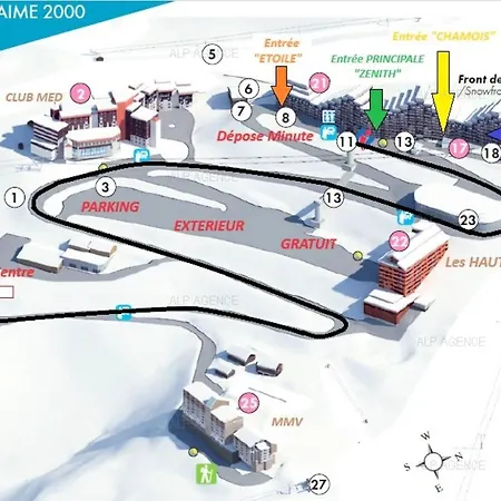 Aime 2000 - 3/4 Pers - Aime 2000 Diamant- Plagne Aime 2000 - H49a2 Mae-9544 公寓 *